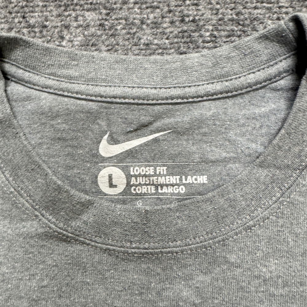 VTG Nike Gametime T-shirt Men's L Grey Y2K Basketball T - Picture 2 of 6